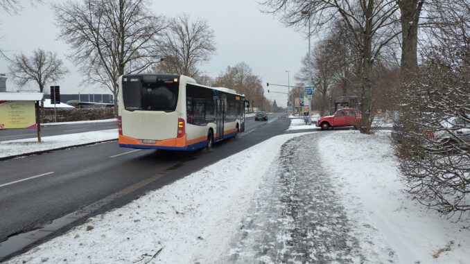 Busverkehr in Wiesbaden läuft schrittweise wieder an nach Winterstörungen