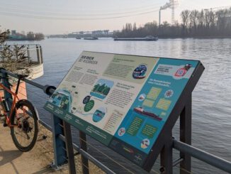 Neun Informationstafeln ergänzen Uferwege in Wiesbaden