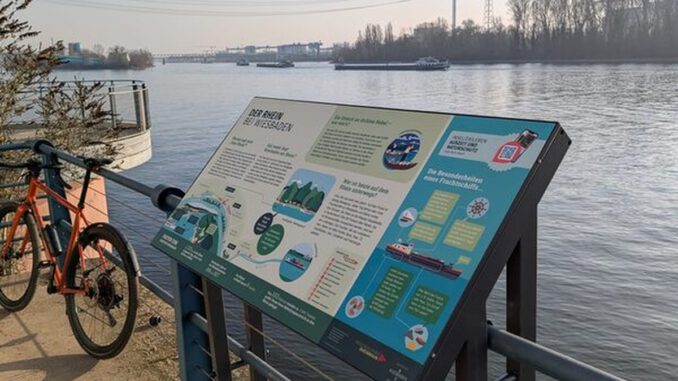 Neun Informationstafeln ergänzen Uferwege in Wiesbaden Neun Informationstafeln ergänzen Uferwege in Wiesbaden