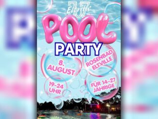 Poolparty im Rosenbad: Jugendliche und junge Erwachsene feiern am 8. August